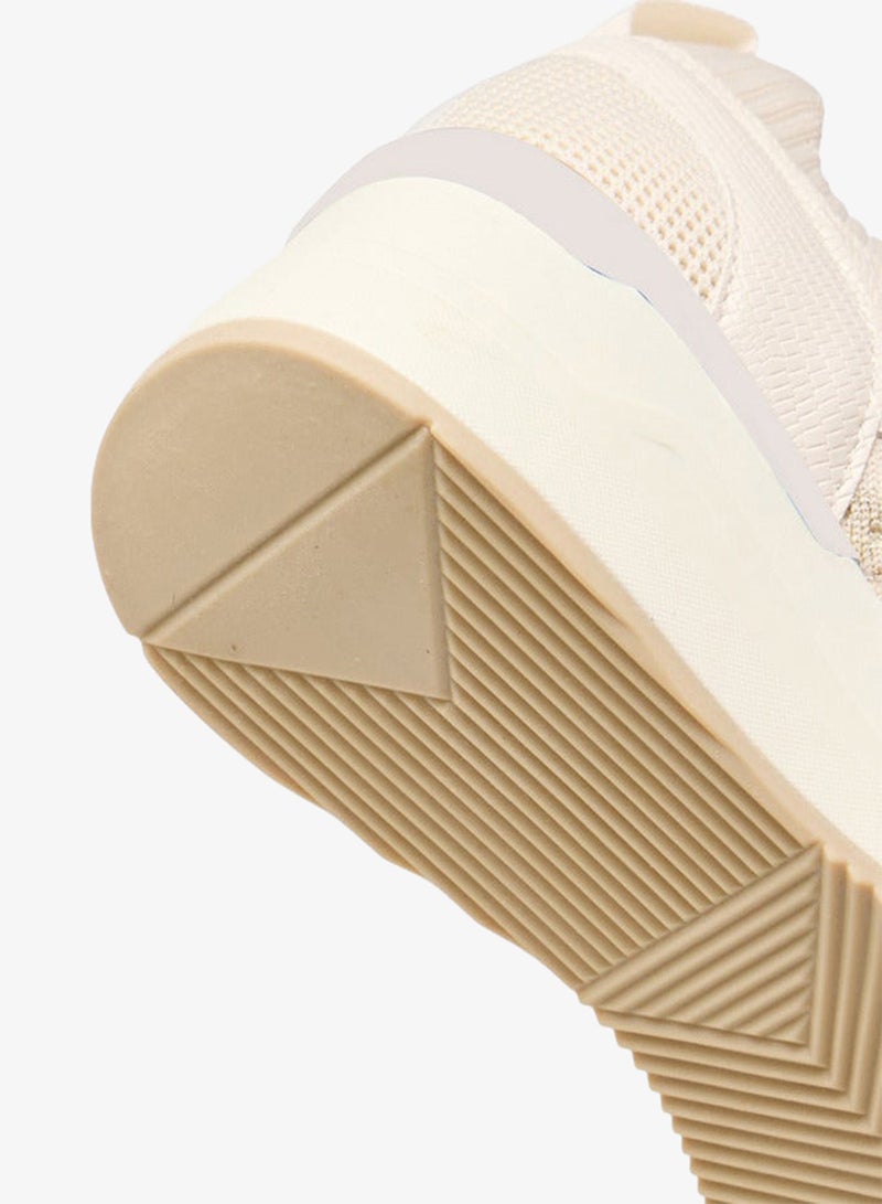 Celeste Women's Textured Lace-Up Wedge Heeled Sneakers - Image 5