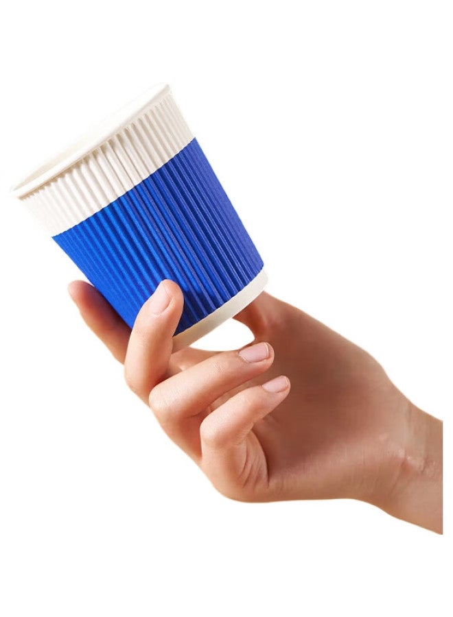 JD.com Jd Jingzao Disposable Paper Cups, Coffee Cups, Three-Layer Thickened Food-Grade Cups For Office And Home Use, Water Cups, 280Ml [60 Pieces] - Image 2