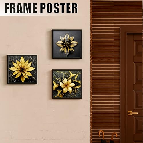 Rousrie Framed Art Painting For Home, Living Room, Hall | Traditional Paintings With Frame For Home Decor (Floral D1) - Image 2