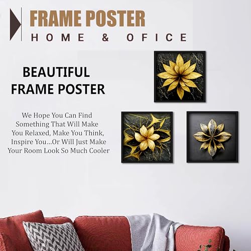 Rousrie Framed Art Painting For Home, Living Room, Hall | Traditional Paintings With Frame For Home Decor (Floral D1) - Image 4