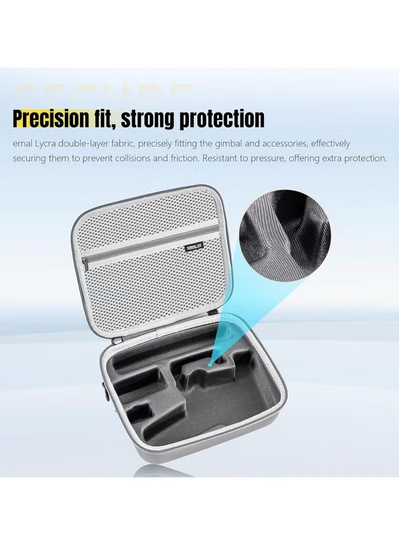 Unewshi Osmo Mobile 7P Case, Portable PU Shoulder Bag for Dji Mobile 7 Pro/7, Gimbal Stabilizer Travel Case for DJI Osmo Mobile 7/7P Accessories - Image 4