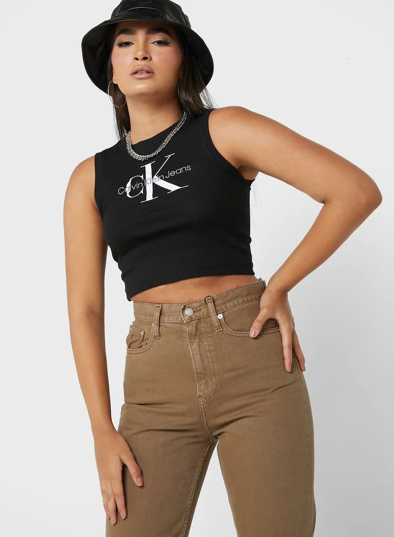 Calvin Klein Jeans Round Neck Logo Tank