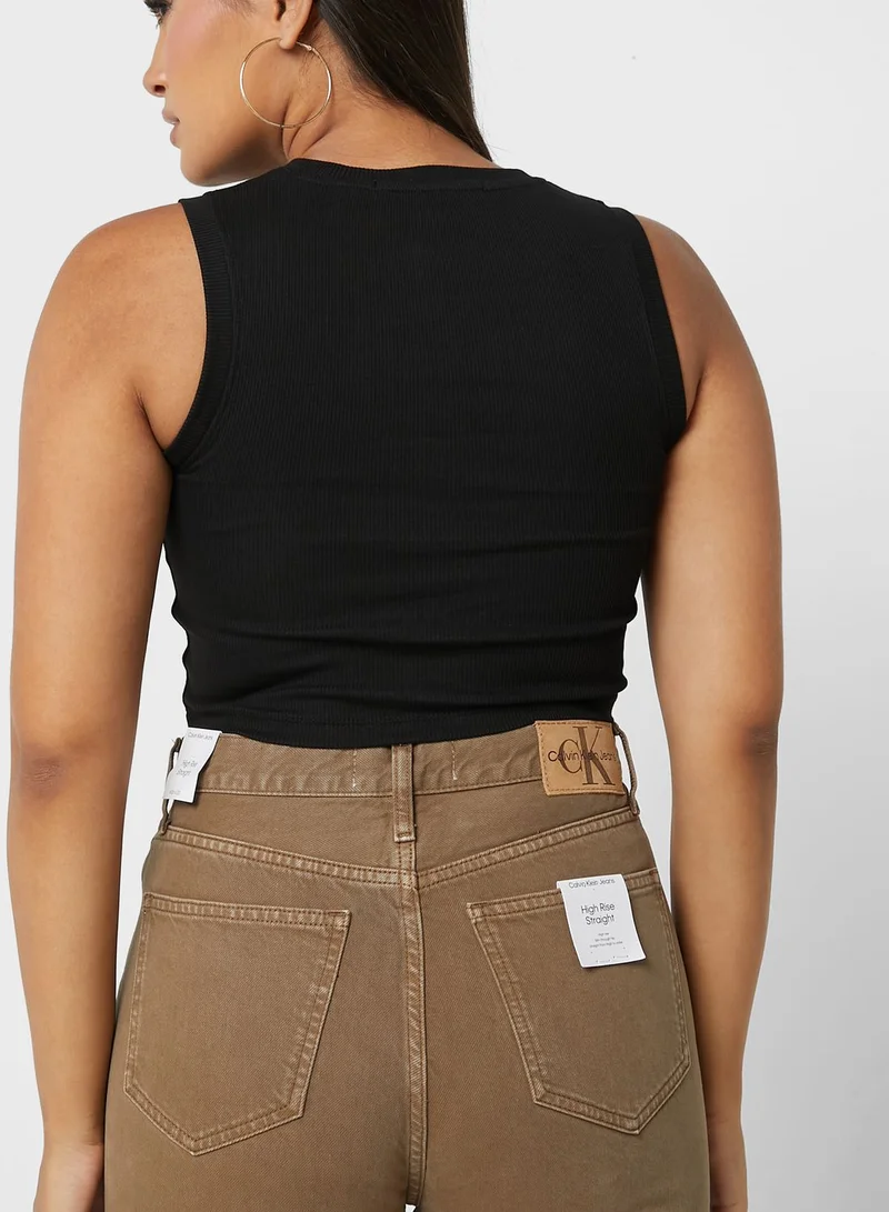Calvin Klein Jeans Round Neck Logo Tank