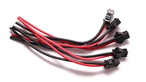 Electronicspices Electronic Spices 22 AWG JST SM 2 Pin Plug Male and Female Connector Adapter Electrical Cable Wire for LED Light, 10 Pairs - Image 3