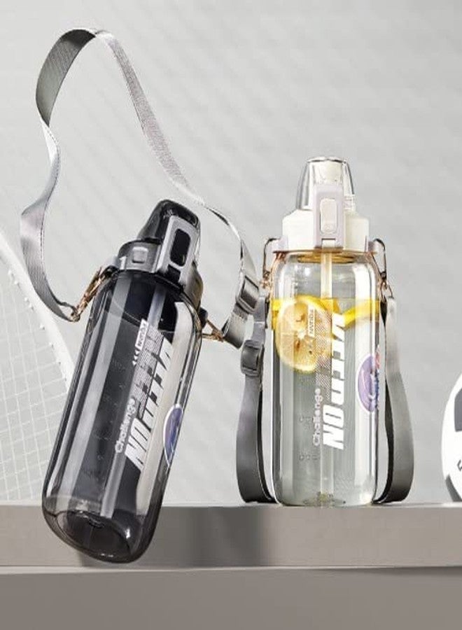 ماياترا زجاجات مياه ماياترا للأطفال والكبار سعة 1200 مل، زجاجة رياضية مانعة للتسرب للأطفال، مثالية للمنزل والمكتب والنادي الرياضي (أخضر) - Image 2