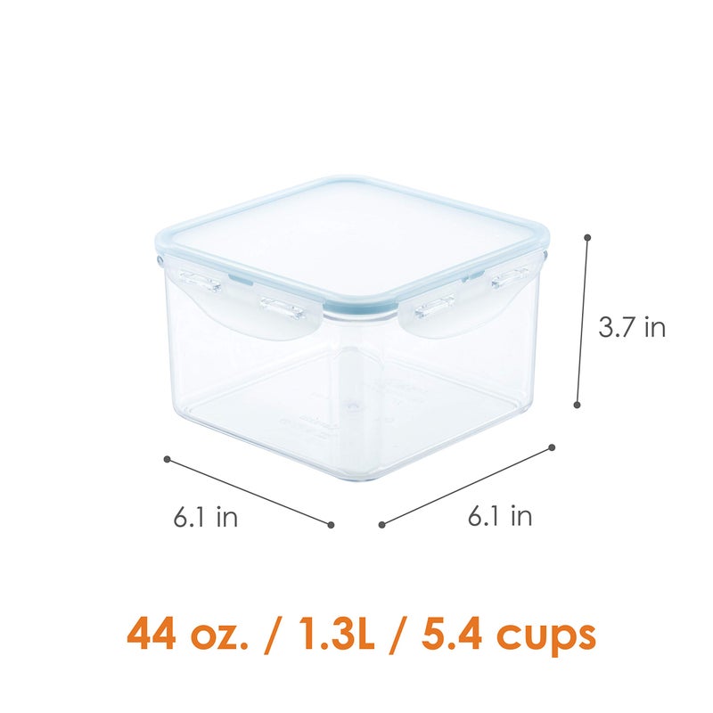 LocknLock LOCK & LOCK Purely Better Tritan Container/Square Food Storage Bin  44 Ounce  Clear - Image 2