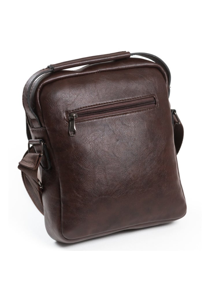 Jeep Buluo Men's Casual Leather Cross Bag - Brown  - Image 5