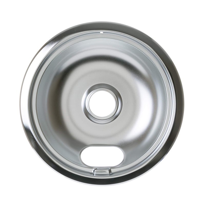 GE WB32X106 Genuine OEM 8" Burner Drip Bowl (Chrome) for GE Electric Ranges, applianceparts-6374 - Image 4