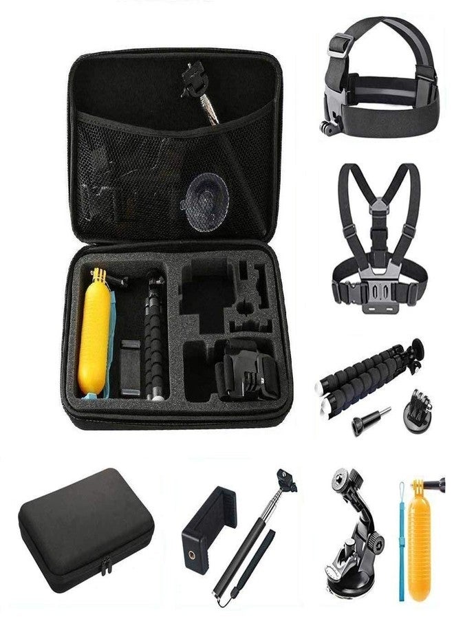 Action Pro Accessories Kit Compatible with GoPro Hero-13/12/11/10/9/8/7/6/5/4/3+/3 Session/SJ4000/SJ5000/SJ6 /Xiaomi/YI - Image 1