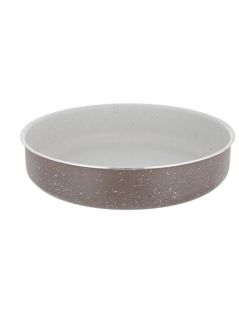 Alsaif Gallery Al Saif Gallery granite tray, round, 34 cm - brown - Image 2