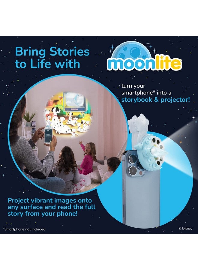 Moonlite مشروع القصة المصغر من مونلايت مع 4 قصص كلاسيكية من ديزني، طريقة سحرية للقراءة معًا، كتب قصص رقمية، مؤثرات صوتية ممتعة، هدايا تعليمية للأطفال من عمر 1 سنة وما فوق - Image 2