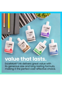 ExcelMark Premium Self-Inking Stamp Refill Ink - 1 Oz. (Black)  - Image 5