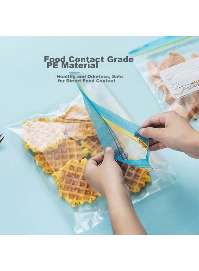 Yekee Double-Layer Sealed Bags, Thickened Food Storage Bags, Household Refrigerator Self-Sealing Storage Bags, Small And Medium Sizes, 70 Pieces In Total, Jd8946 - Image 4