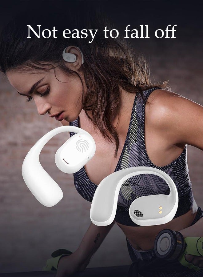 DUNISO Wireless Headphones Bluetooth Ear Clip Noise-cancelling Earphones with Wireless Charging Case Digital Display and Touch Control Waterproof for Running Sport Gym  - Image 4