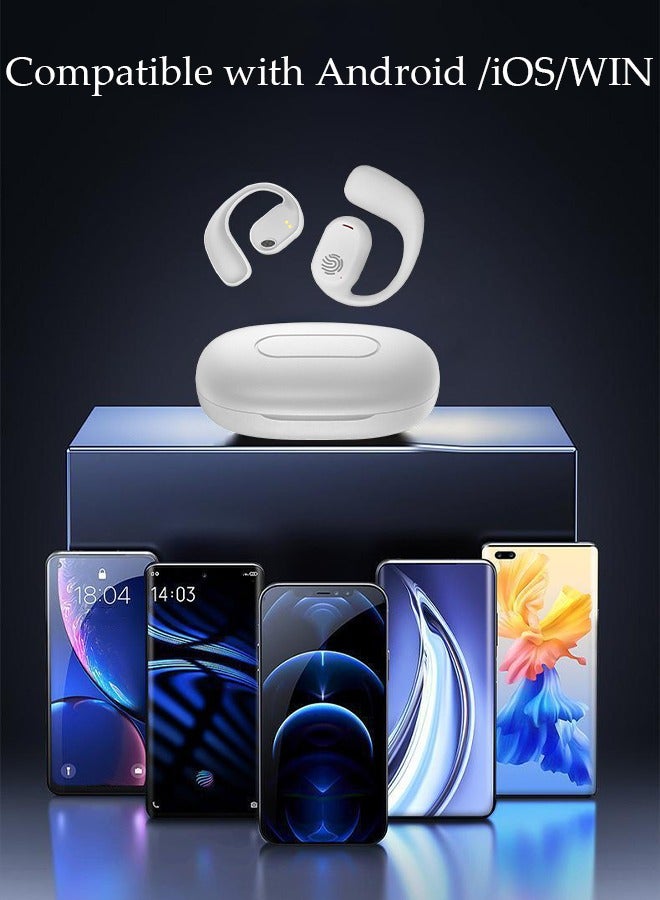 DUNISO Wireless Headphones Bluetooth Ear Clip Noise-cancelling Earphones with Wireless Charging Case Digital Display and Touch Control Waterproof for Running Sport Gym  - Image 2