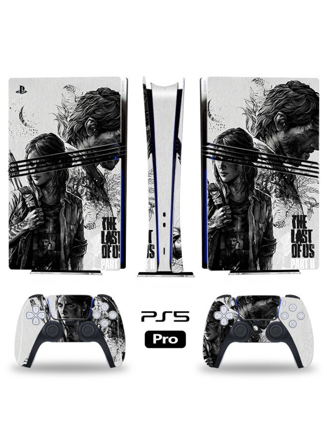 Suitable For PS5Pro Sticker Pain Sticker Game Host Color Sticker PS5 Digital Full Body Sticker Handle Non-slip-Color:Ps5pro--41 (digital Version) - Image 3