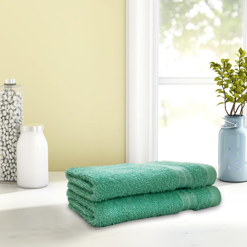 Welspun Anti Bacterial 100% Cotton Hand Towel-Classic Mint - Image 1