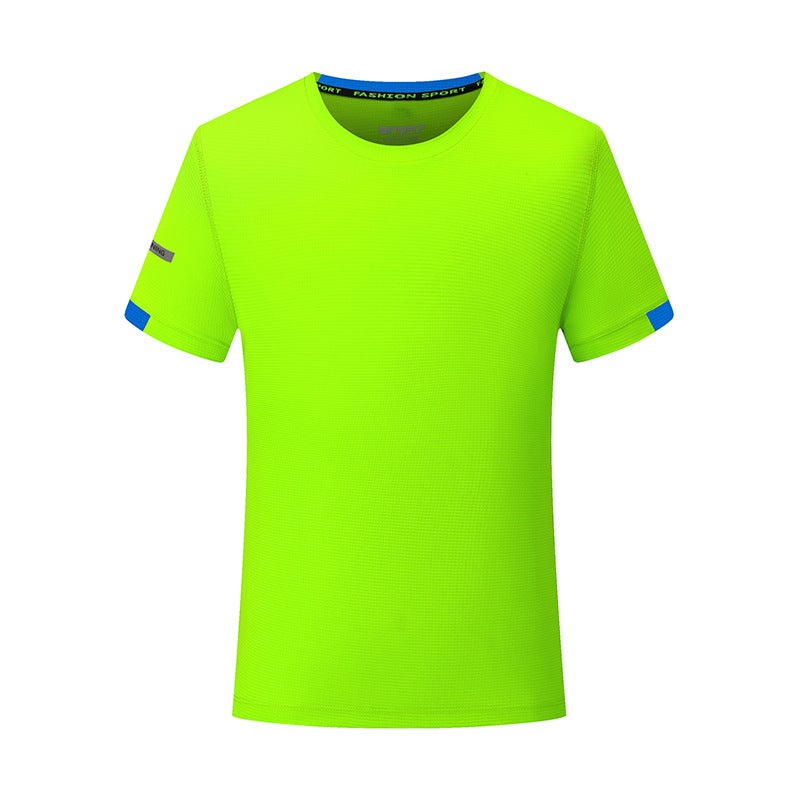 I Love Village Super 120g32 Square Quick-Drying Round Neck Short-Sleeved T-Shirt Universal Summer Spot Sports Youth Thin Section - Image 4