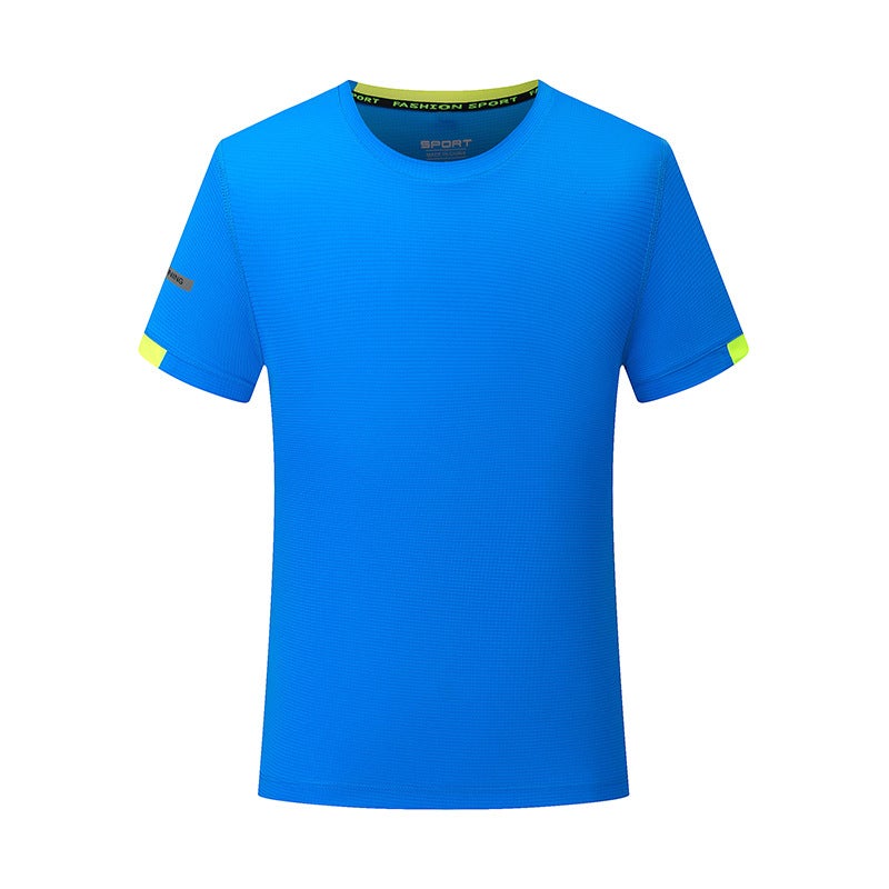 I Love Village Super 120g32 Square Quick-Drying Round Neck Short-Sleeved T-Shirt Universal Summer Spot Sports Youth Thin Section - Image 2