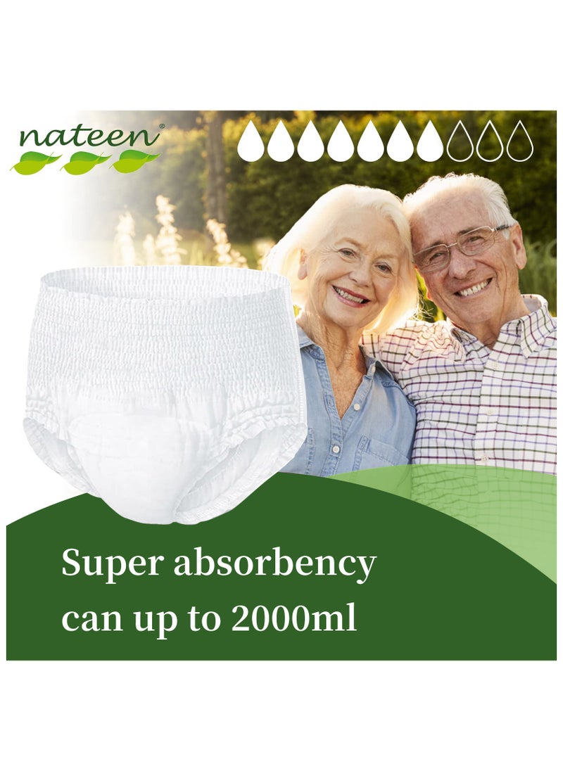 nateen Nateen Hospeen Adult Diaper Pants size Extra Large ,Adult pull ups for light Incontinence , period pants for heavyflow ,super comfort fit women panty for postpartum, waist size 100-160cm , Night 20 counts .  - Image 5