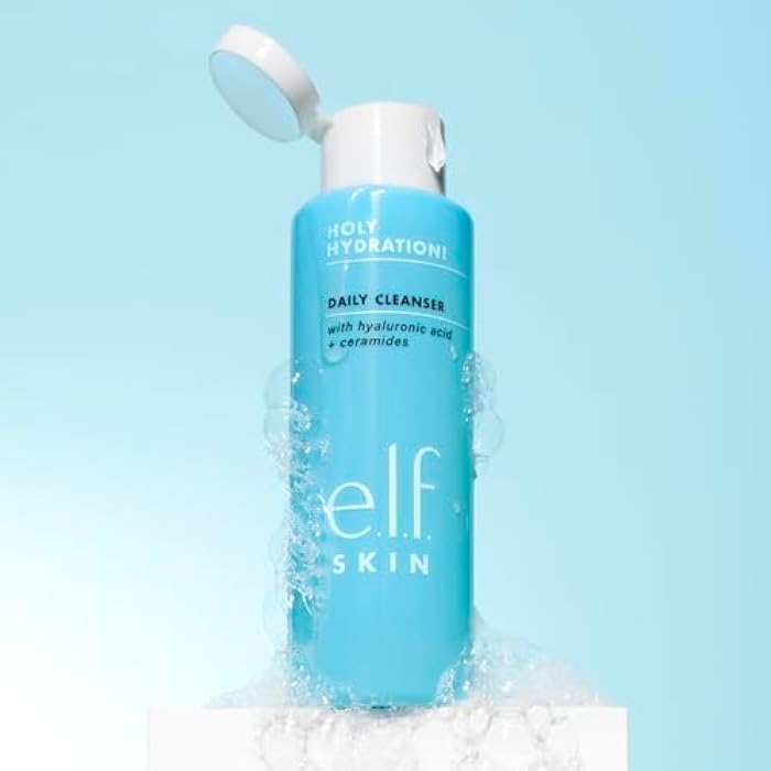 elf e.l.f. SKIN Holy Hydration! Daily Cleanser, Face Cleanser For Washing Away Excess Oil, Impurities & Makeup, Made With Hyaluronic Acid, Vegan & Cruelty-Free - Image 4