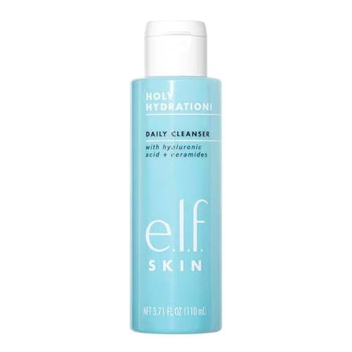 elf e.l.f. Holy Hydration! Daily Cleanser, Infused with Ceramides, Removes Dirt, Makeup & Impurities, Nourishing & Hydrating Formula - Image 1