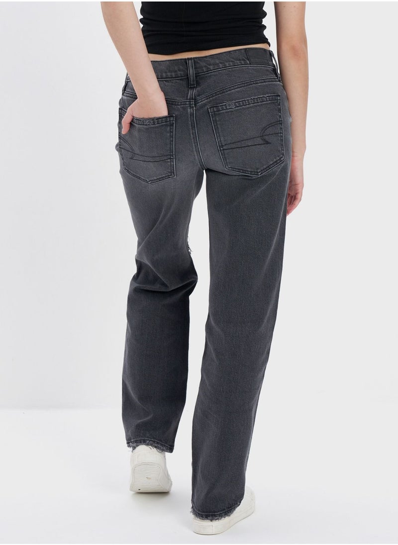 American Eagle - Wide Leg High Waist Jeans - Image 1