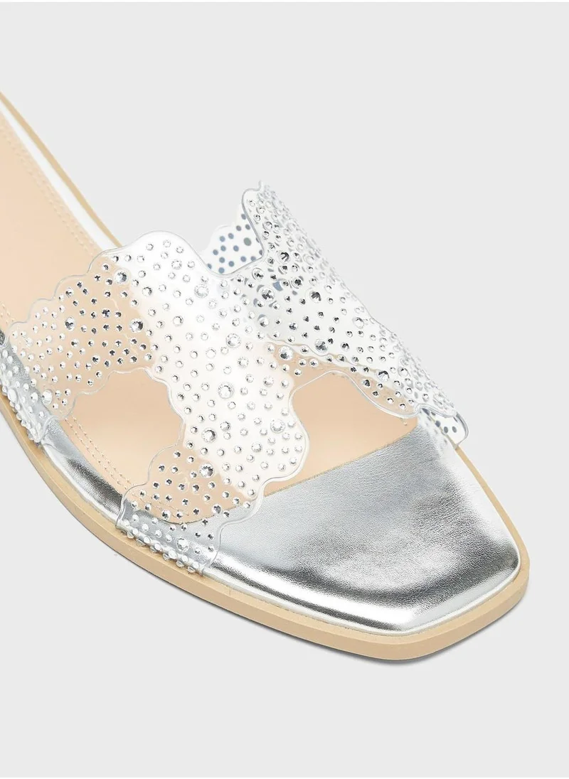 سيليست Multi Strap Flat Sandals