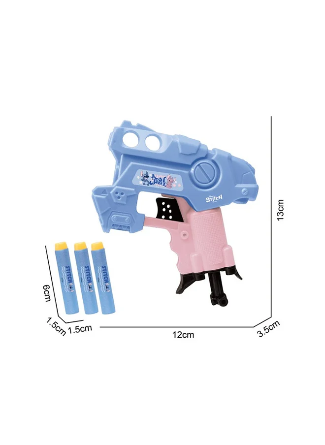ديزني Stitch Junior Explorer Easy-Play Toy Foam Blaster, 3 Shooting Foam Darts,  Foam Blasters For Kids Outdoor Games, Ages 3 & Up