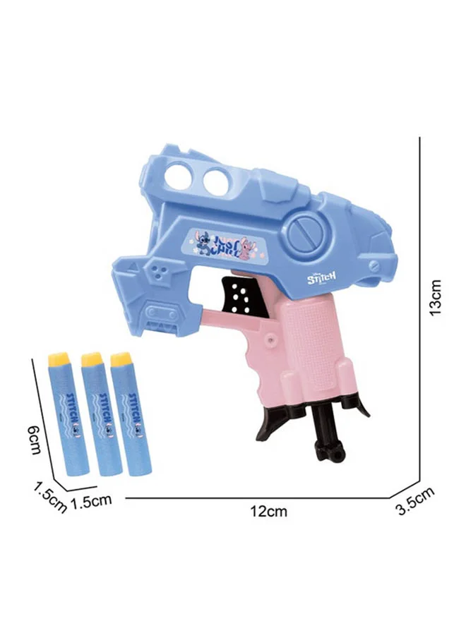 ديزني Stitch Junior Explorer Easy-Play Toy Foam Blaster, 3 Shooting Foam Darts,  Foam Blasters For Kids Outdoor Games, Ages 3 & Up