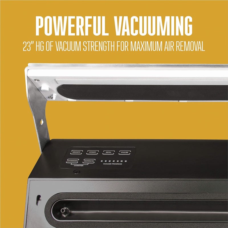 Weston Weston 650501W Professional Advantage Vacuum Sealer 11 Stainless Steel and Black  - Image 5