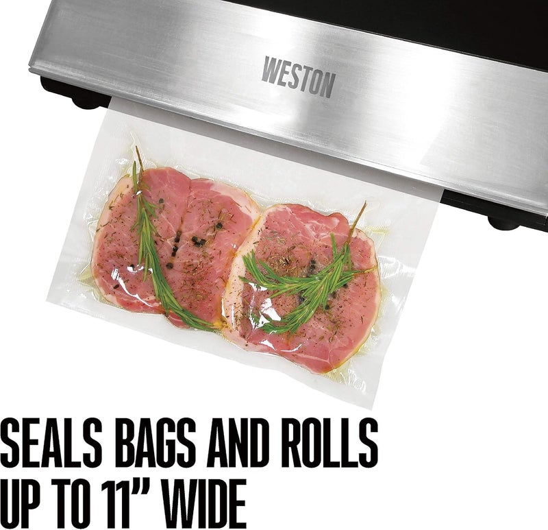 Weston Weston 650501W Professional Advantage Vacuum Sealer 11 Stainless Steel and Black  - Image 4