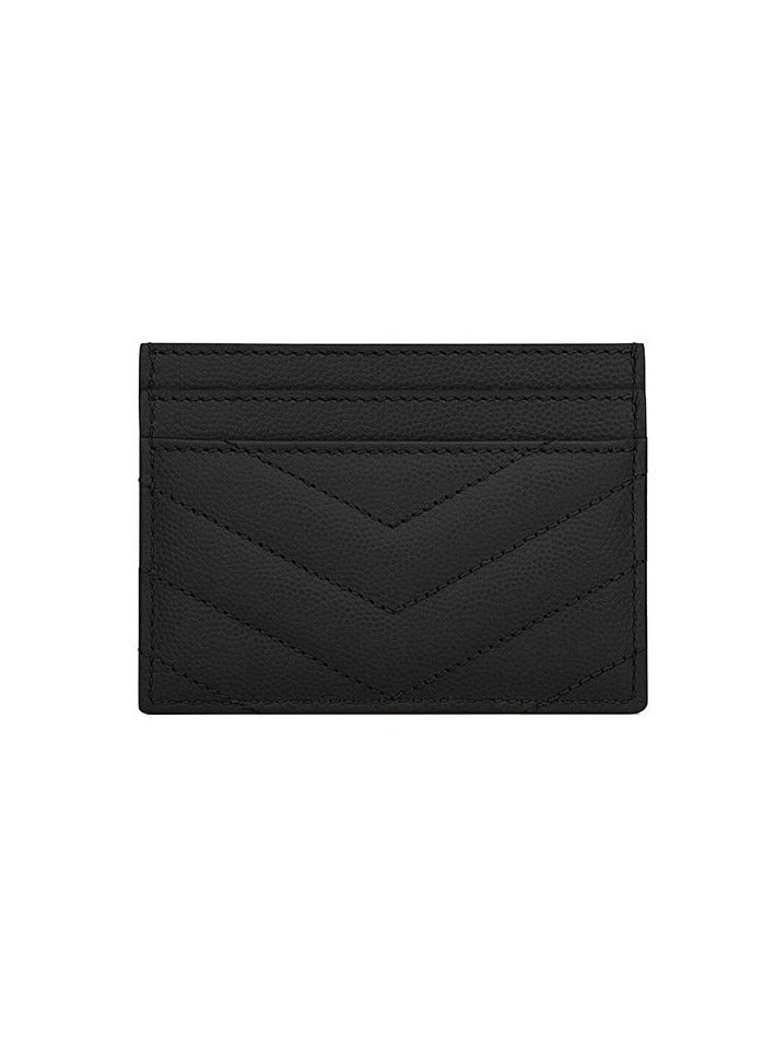 Yves Saint Laurent SAINT LAURENT Logo Leather Card Holder 10.5*7.5*0.5 （Gold Label）  - Image 2