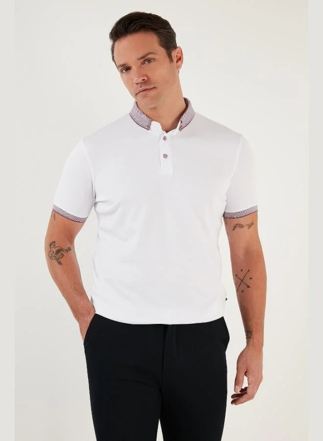 Buratti  Buratti Cotton Slim Fit Polo Collar T Shirt Men's Polo Collar T-Shirt 646R4560 for Men | Best Price UAE