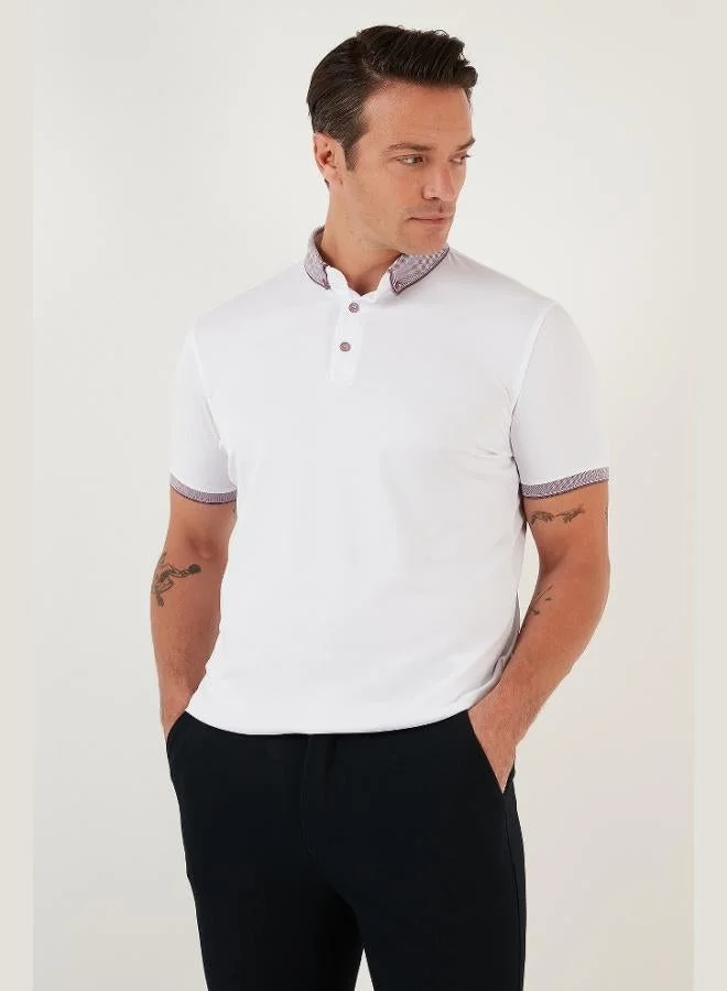 Buratti  Buratti Cotton Slim Fit Polo Collar T Shirt Men's Polo Collar T-Shirt 646R4560 for Men | Best Price UAE