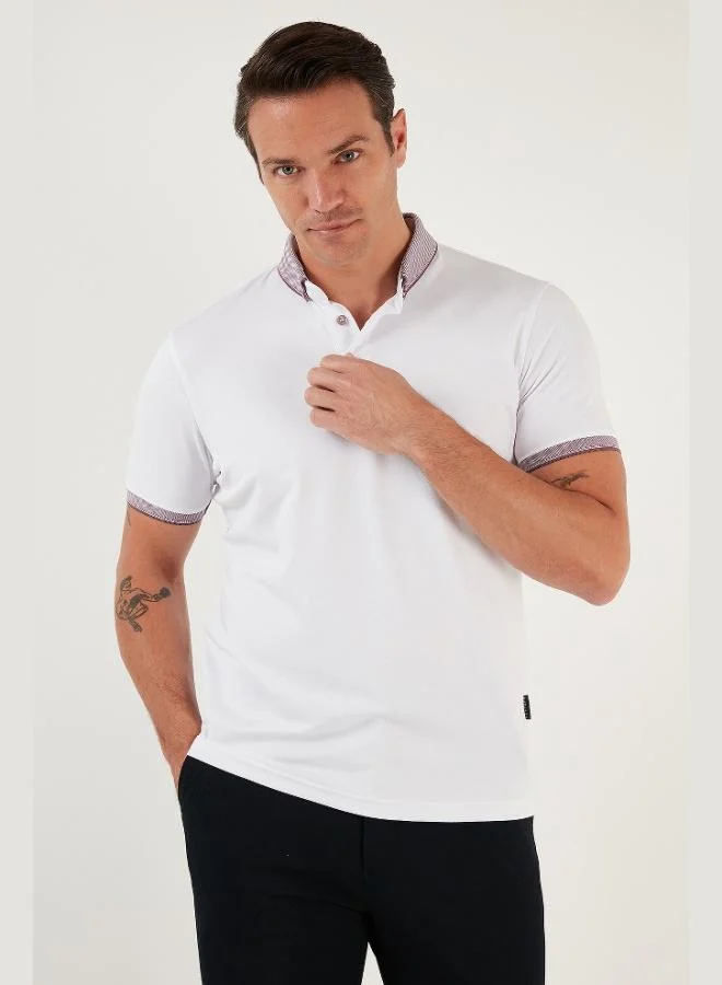 Buratti  Buratti Cotton Slim Fit Polo Collar T Shirt Men's Polo Collar T-Shirt 646R4560 for Men | Best Price UAE