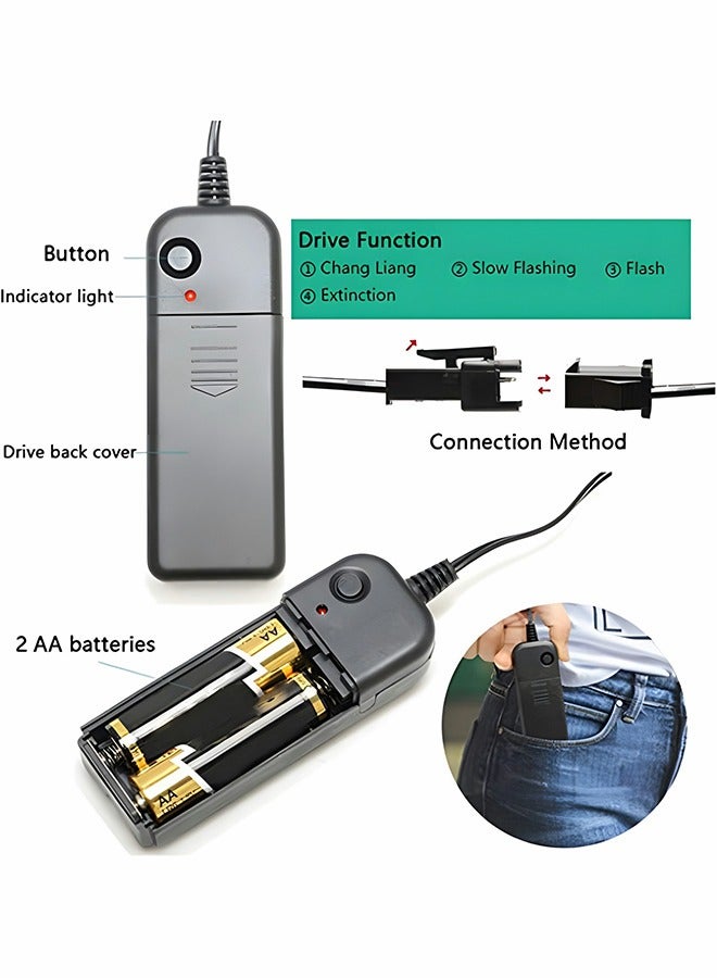 GROIC Luminous Mask Led Fox Drift Mask EL Wire lighrt up Mask, Decoration Party Costume Mask,Cosplay Costume Parts,Party Dressing - Image 4