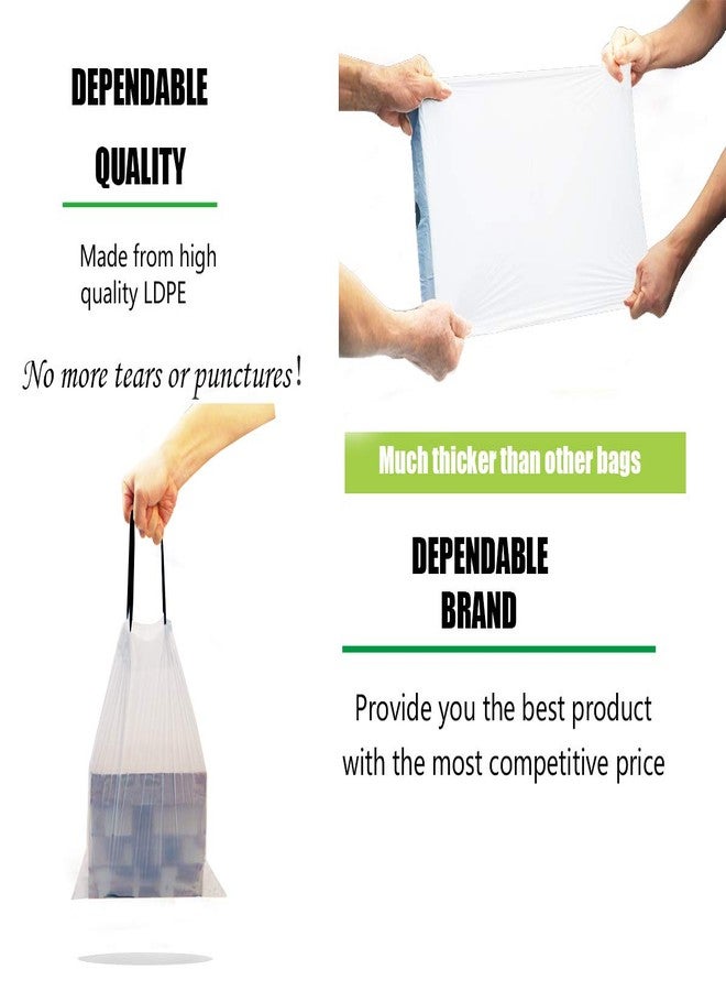 Besli 1.2 Gallon Drawstring Trash Bag Small Garbage Bag,120 Counts (White, 1.2 Gallon) - Image 4