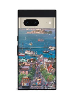 Protective Case Cover For Google Pixel 7 Park West Gallery Design Multicolour