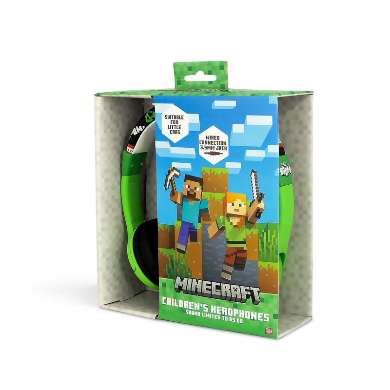 Minecraft Creeper Wired Headphones (Green) - Image 2