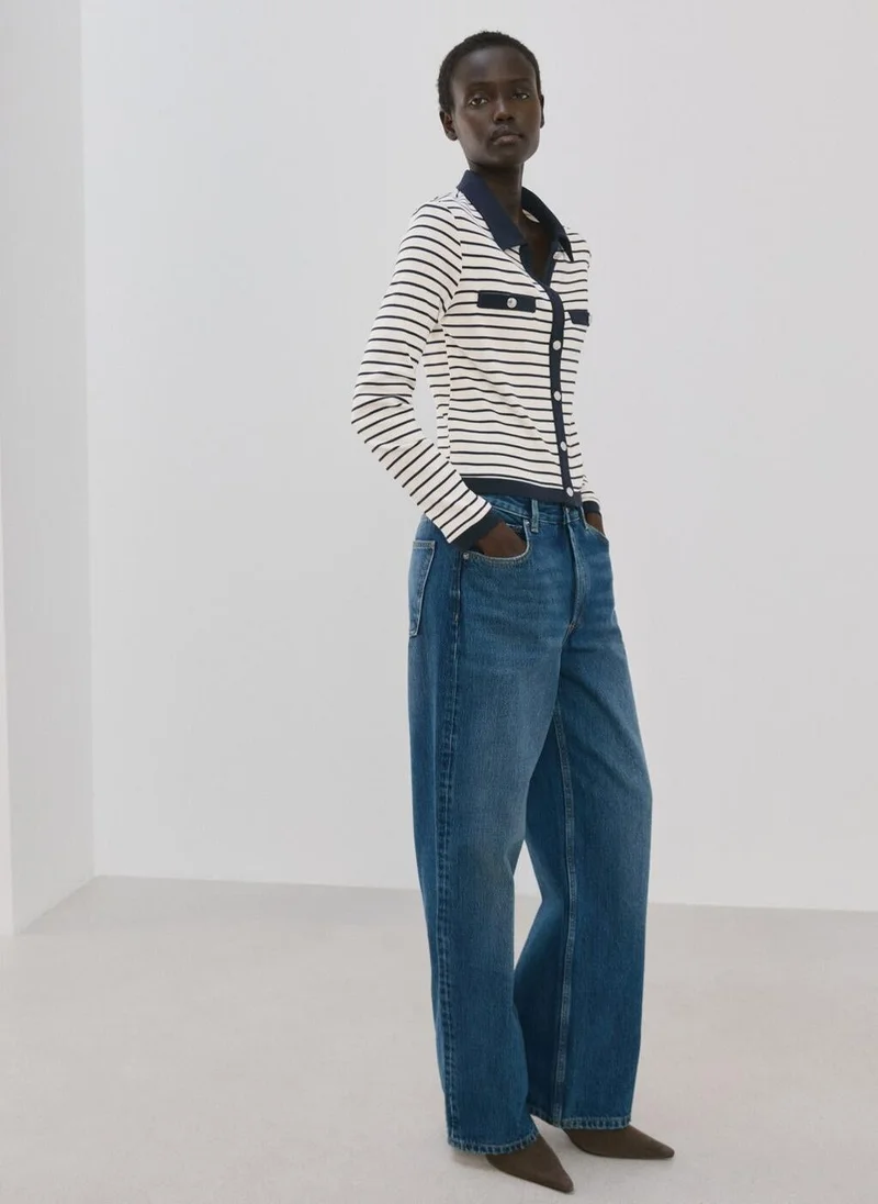 MANGO  Striped cardigan with jewel buttons for Women | Best Price UAE