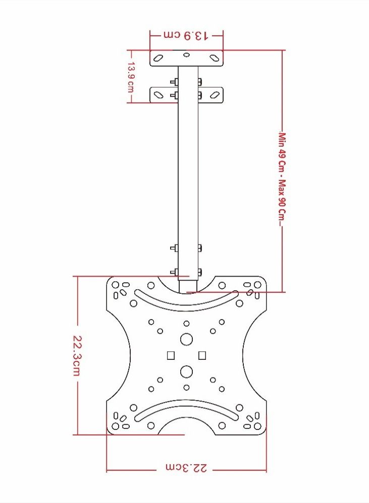 سكيل تك CB 01 حامل سقف للتلفاز - Image 2