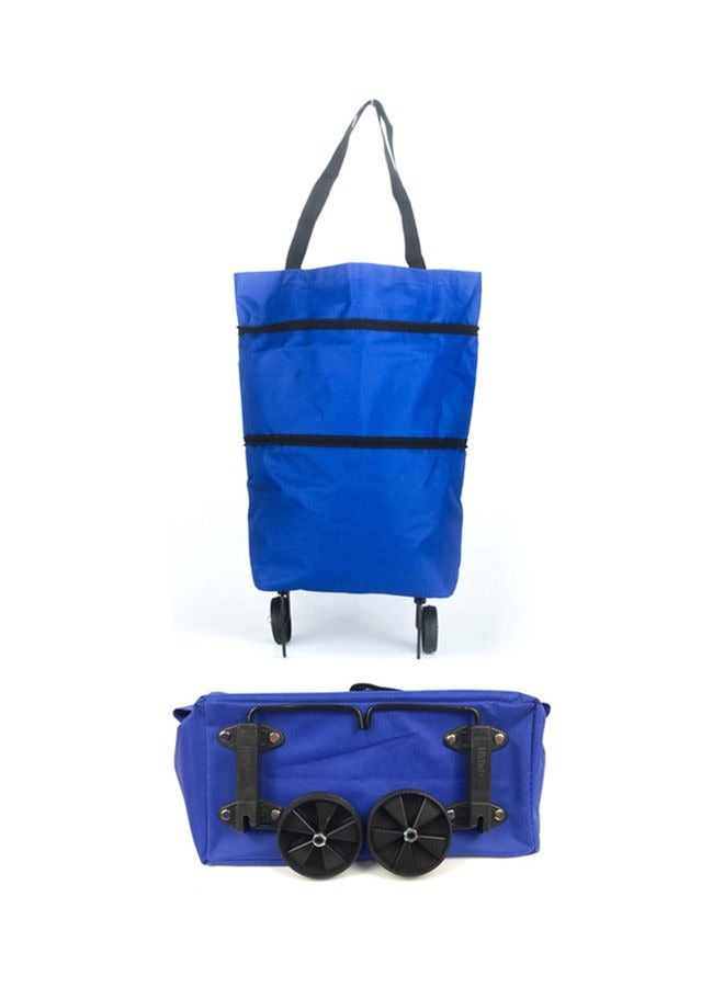 Reusable Shopping Trolley Bag,Portable Shopping Bag with Wheel Rolling, Collapsible Two-Stage Zipper Storage Bag, Reusable Shopping Bag  - Image 3