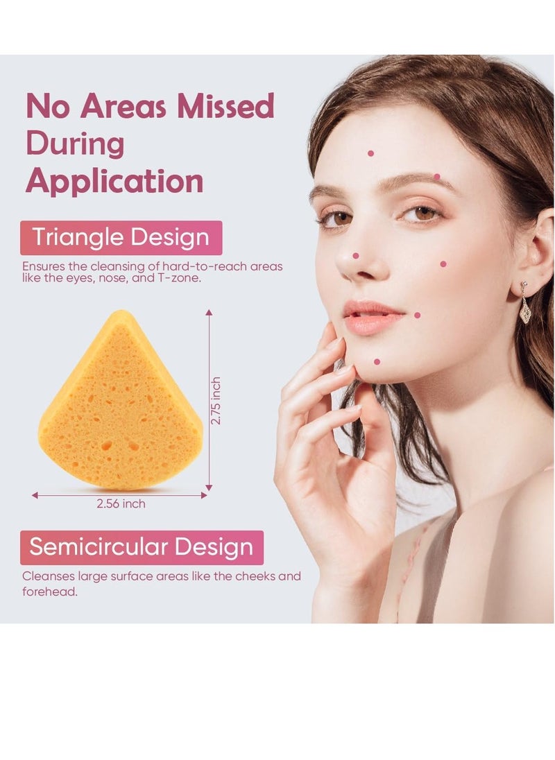 AIDEA - AIDEA 96Count Facial Sponges Compressed, Face Sponges for Cleansing, Natural Cosmetic Makeup Sponges, Sponges for Washing Face, Exfoliating, Makeup Removal, Travel Essentials for Women - Image 1