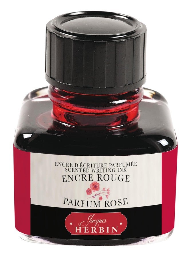 Jacques Herbin Herbin Perfumed Ink Bottle (Red/Rose - 30ML) 13768T - Image 1