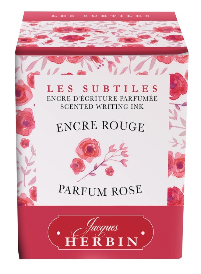 Jacques Herbin Herbin Perfumed Ink Bottle (Red/Rose - 30ML) 13768T - Image 2
