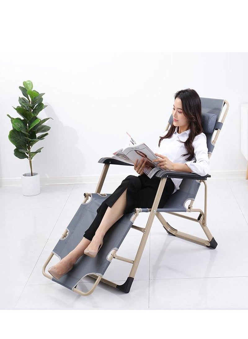 DubaiGallery Portable Mesh Folding Chair Adjustable Tilt Angle Chair for Home Office Nap Multifunctional Patio Furniture/Beach Chairs - Image 2