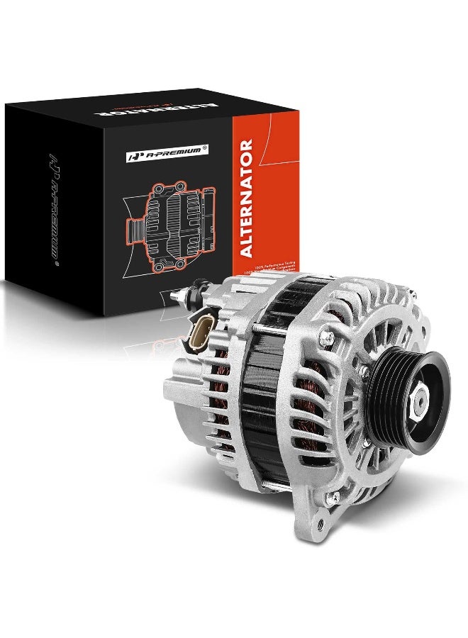 A-Premium APremium Alternator Compatible with Infiniti G25 2011 2012 25L M35 2006 2007 2008 V6 35L 12V 150A CW 6Groove Pulley Replace 23100EG010 - Image 1