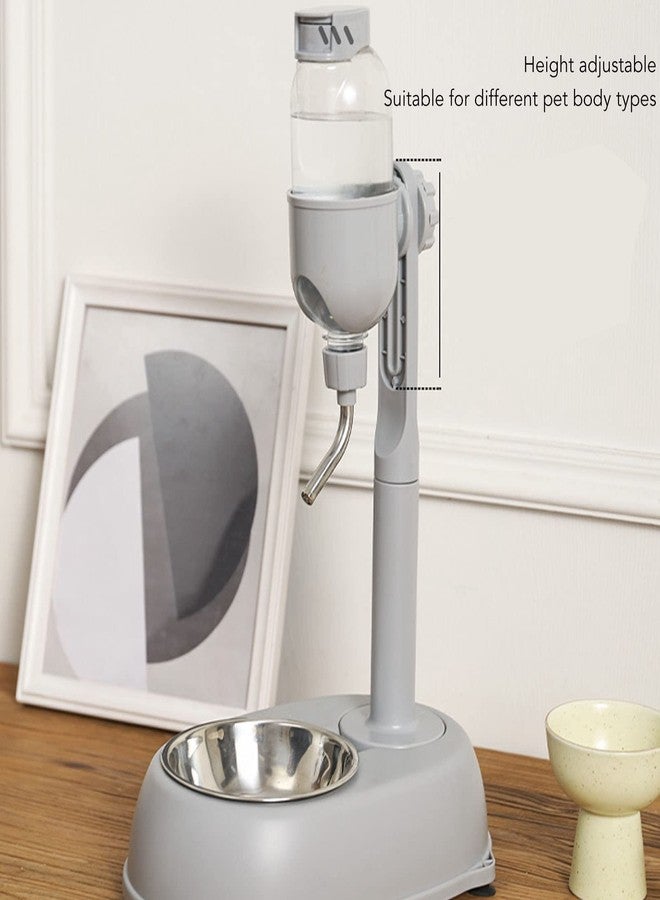Chazcool Pet Water Dispenser, Pet Standing Water Dispenser Bowl, 2 in 1 500ml Multifunctional Detachable Height with Stand for Dogs Cats - Image 3