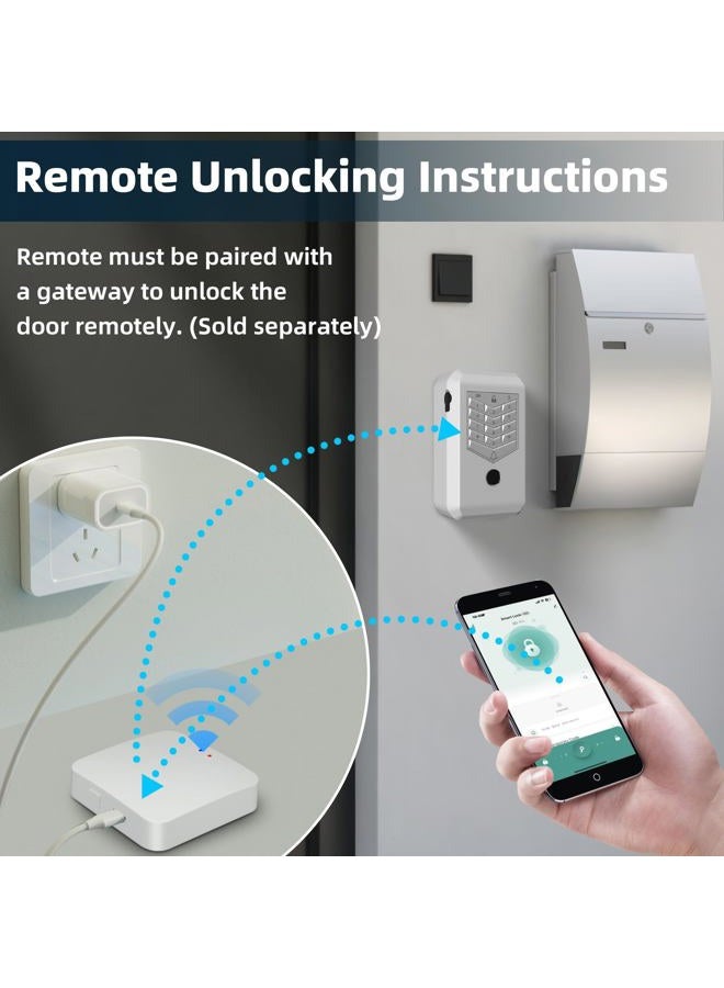 KENRONE Key Lock Box with Doorbell, Bluetooth or APP Remote Unlocking, Security Lock Box for Outdoors, Business Owners, Realtors and Hosts (Silver) - Image 5